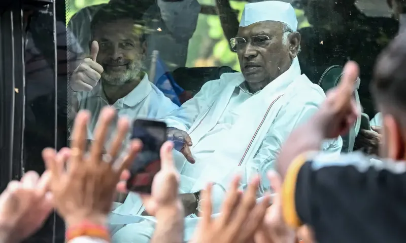 Thousands march in India's capital to demand resignation of election chief over alleged misconduct