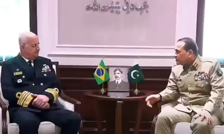 High-level Brazil delegation meets CDF Munir; both sides agree to bolster military collaboration