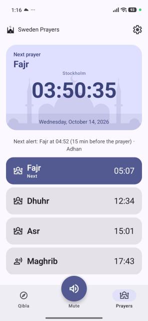 Sweden Prayers کا اسکرین شاٹ 2